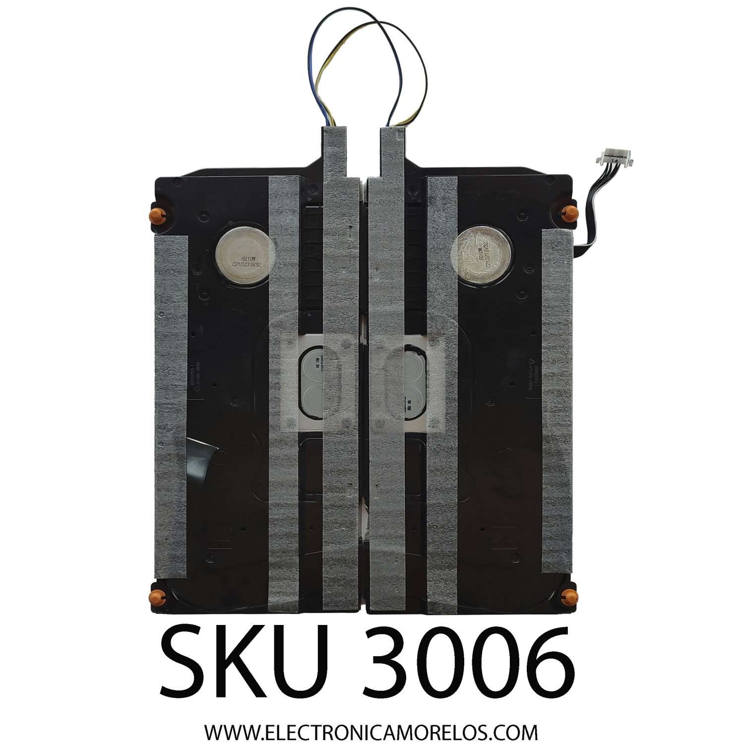 KIT DE BOCINAS PARA TV SAMSUNG / NUMERO DE PARTE BN96-53042D / BN63-19464X001 / 55Q90/85A / BN9653042D / 6Ω 10W / PANEL CY-TA050FLNV1H / MODELO QN50QN9DAAFXZA DA01	